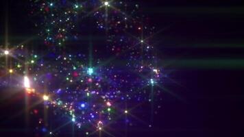 4k Colourful Sparkling Party Vibes Animation Background video