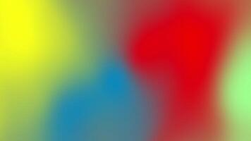Vibrant Abstract Blurred Color Background - Soft Gradient Motion in Red, Blue, and Yellow for Creative and Modern Design video