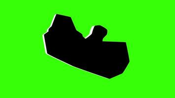green screen 3d map of Erts in andorra video