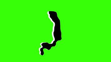green screen 3d map of Meritxell in andorra video