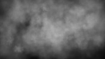 moving forward through white smoke, animation on black background video