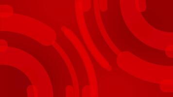 Red color rotating circular shapes modern design loop able geometrical background for business purpose video