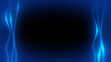 Royal blue color glowing wavy lines with blank space luxury design loop able geometrical background video