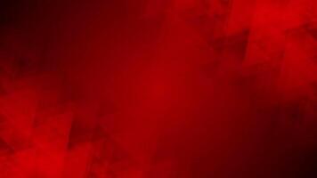 Red color moving triangular shapes gradient design geometrical background video