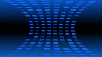 Royal blue color appearing and disappearing square shapes 3d technological design loop able geometrical background video