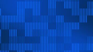 Royal blue appearing and disappearing square shapes with parallel lines gradient design loop able geometrical background video