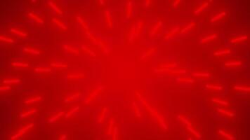 Red color glowing sticks randomly rotating modern design loop able light background video