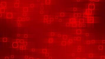 Red color multiple circular shapes moving upwards gradient design geometrical background video