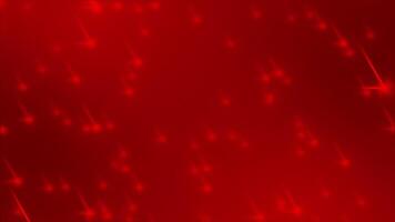 Red color glowing particles moving upwards modern design gradient background video