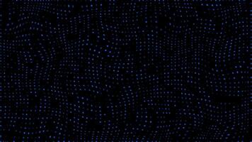 Royal blue moving circular dots abstract design loop able dark geometrical background video