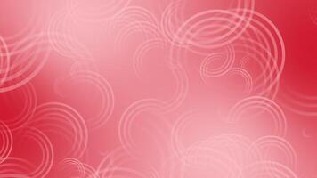 Red color multiple ring shapes moving upwards gradient design geometrical background video