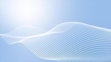 Royal blue color simple and clean wavy lines gradient design loop able geometrical background video