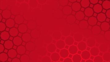 Red color multiple octagonal shapes gradient design loop able geometrical background video