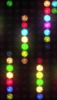 Rain from multi-colored lanterns video