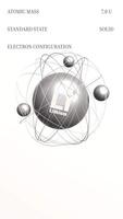 Vertical Lithium Li metal 3d atom animation element from periodic table video