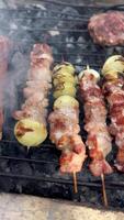 grilling meat on a barbecue ugc vertical user generated video