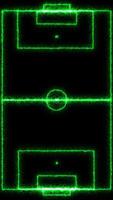 vertical football field with green outlines animation strategy coach chalkboard video