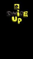 swipe up 3d sign inflated text and arrow cut out isolated with alpha channel video