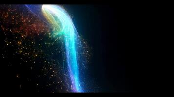 Glowing Abstract Waves in Sync with Invisible Frequencies video
