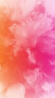 Warm vibrant background animation in the style of an abstract watercolor painting with gently blending delicate waves of paint in red and orange colors. Vertical animation. video