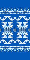 Classy Deep Blue and White Luxury Neatly Arranged Ceramics Scroll Victorian Tracery Design. Flourish Opulence Detailed Porcelain Pattern for Elegance Decorate Fabrics Border Lace Silver Florals Winter vector