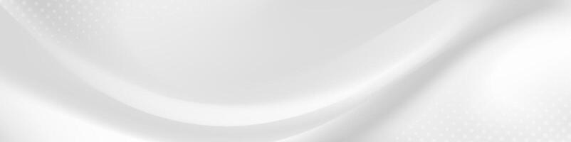 Abstract white flowing silk background. vector