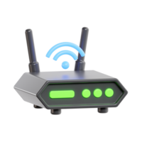 Digital WiFi Router Icon for Internet Access png