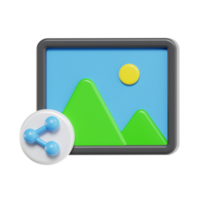 Image File with Share Icon for Sharing png