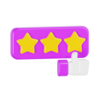 User Feedback with Stars and Like Button png