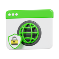Secure Website with Lock Shield for Protection png