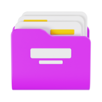 Digital Archive Folder in Colorful Style png