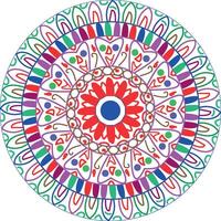 Abstract circular pattern design vector