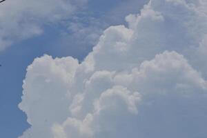 clear sky with cloud photo
