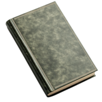 Vintage Styled Hardback Book with Leather Texture and Elegant Cover Design for Background Use png