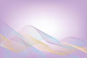 Modern banner with a flowing waves design vector