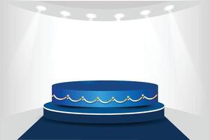 white studio background with product display podium vector