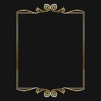 Golden Ornamentl attractive frame design vector