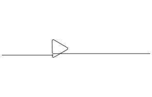 Line art of play button vector