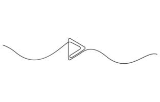 Media, or music player button line art vector