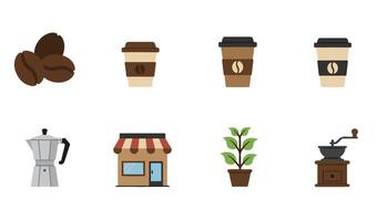 Espresso Coffee Making Set with Traditional Coffee Tools vector