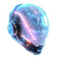 a helmet with glowing isolated on transparent background png
