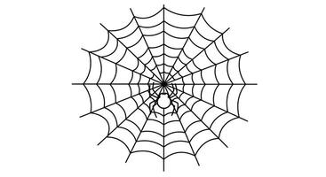 Spider web coloring pages vector