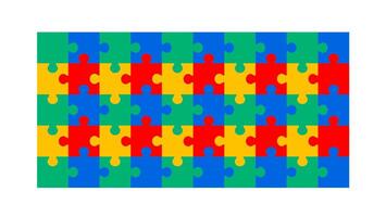 World Autism awareness day autism puzzle piece pattern background banner or poster design template. Autism is a Developmental disability caused by difference in brain. observed every year in 2 April. vector