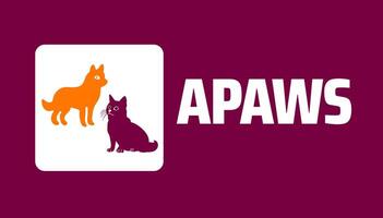 aPaws background banner or poster design template. observed every year in April. Holiday concept. Use to any Template, card, poster, placard, template. vector