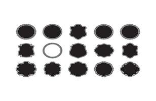 Fancy Royal Badge Frame Pack Collection vector