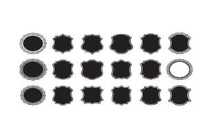 Premium Royal Badge Frame Collection Set vector