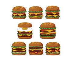 Appetizing Cheeseburger Graphics vector
