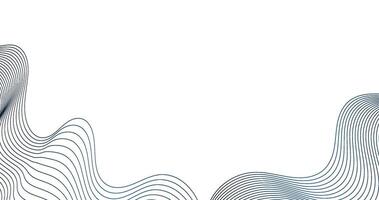 Abstract background with wavy lines. illustration vector