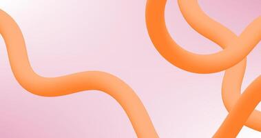 Abstract background with orange curved lines illustration vector