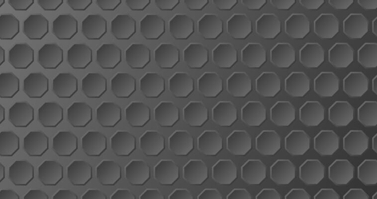 Abstract background of octagons in gray colors.